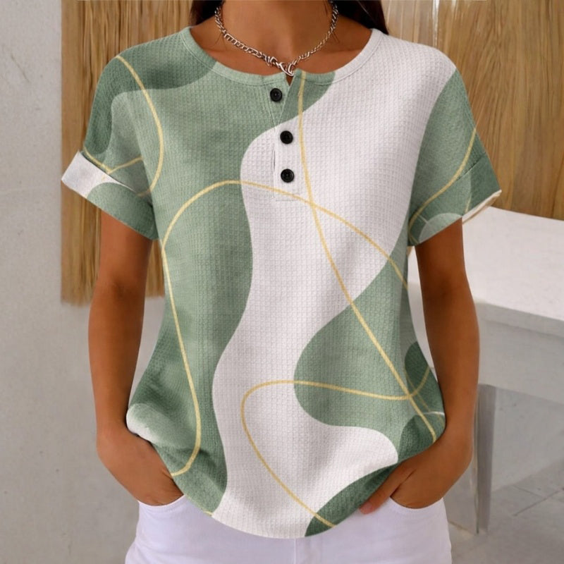 Lila™ | Chic Colour Block Blouse for Effortless Style