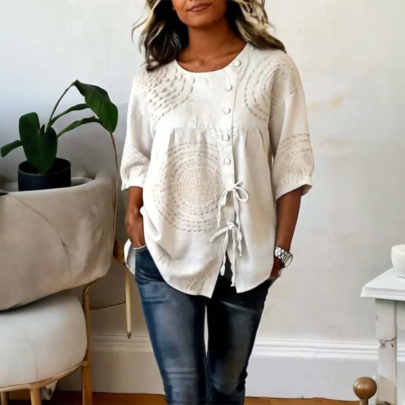 Lila™ | Timeless Cotton Vintage Blouse