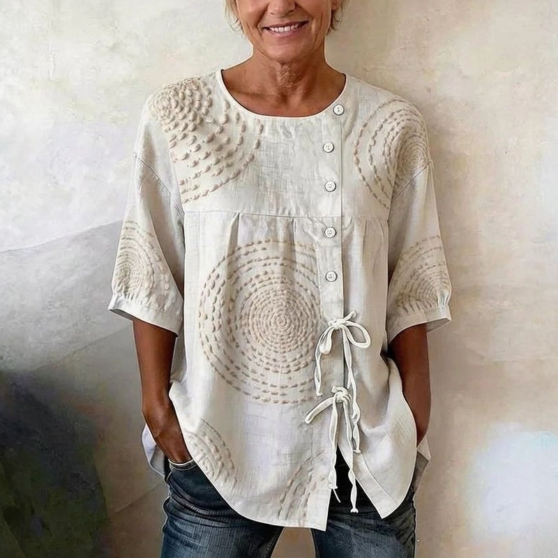Lila™ | Timeless Cotton Vintage Blouse