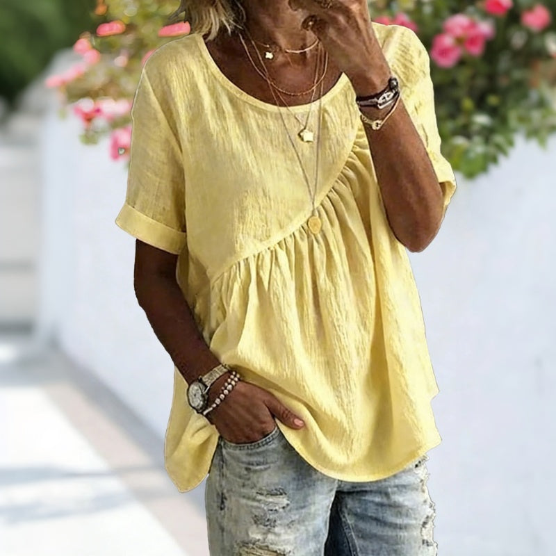 Lila™ | Effortless Linen Blouse for Everyday Elegance