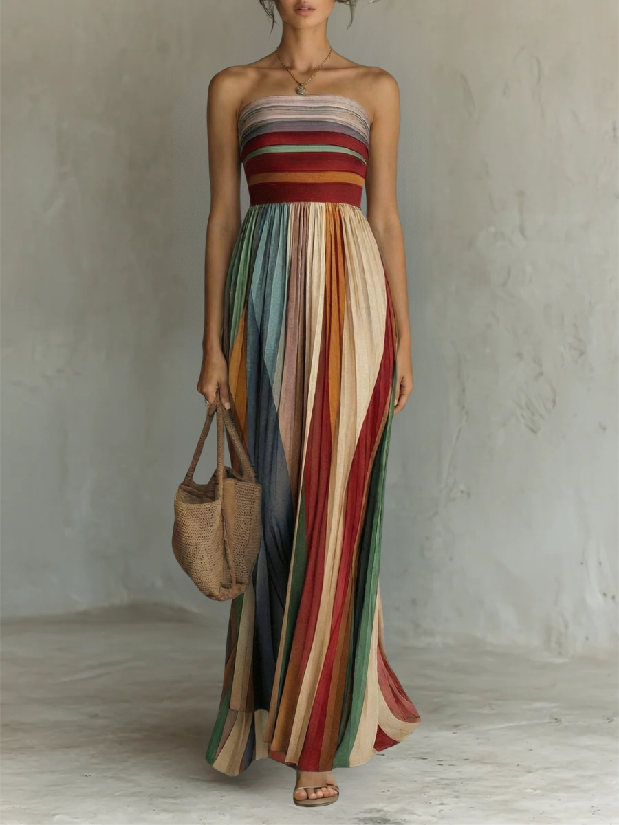 Mira - Vibrant Sleeveless Maxi Dress
