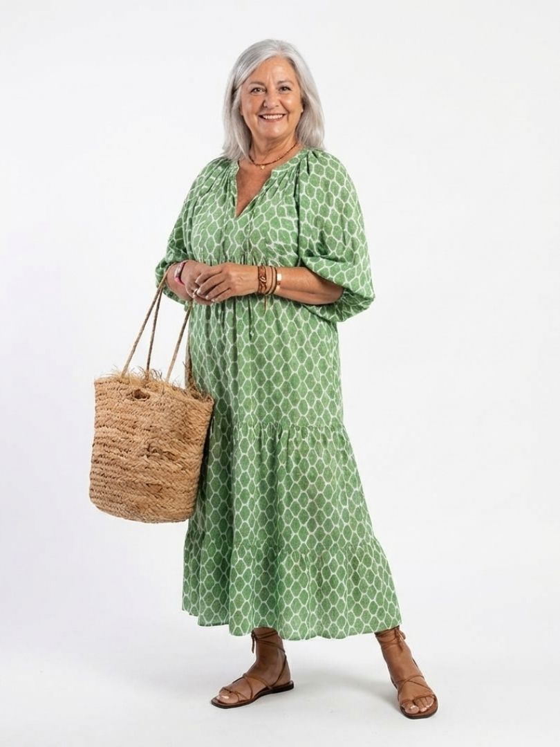 Henrietta™ | Chic Tiered Midi Dress for Effortless Elegance