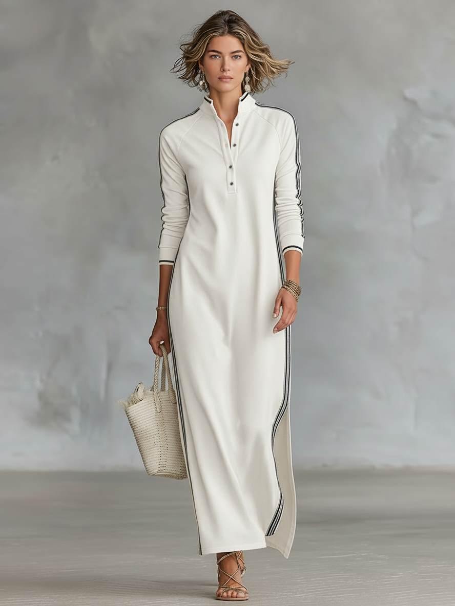 Lila - Chic Sweat Maxi Dress