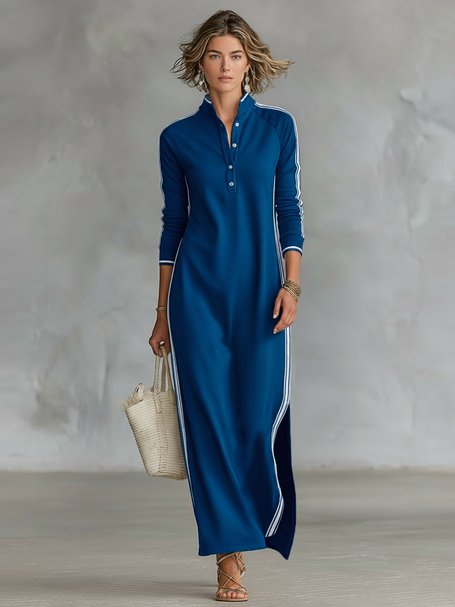 Lila - Chic Sweat Maxi Dress