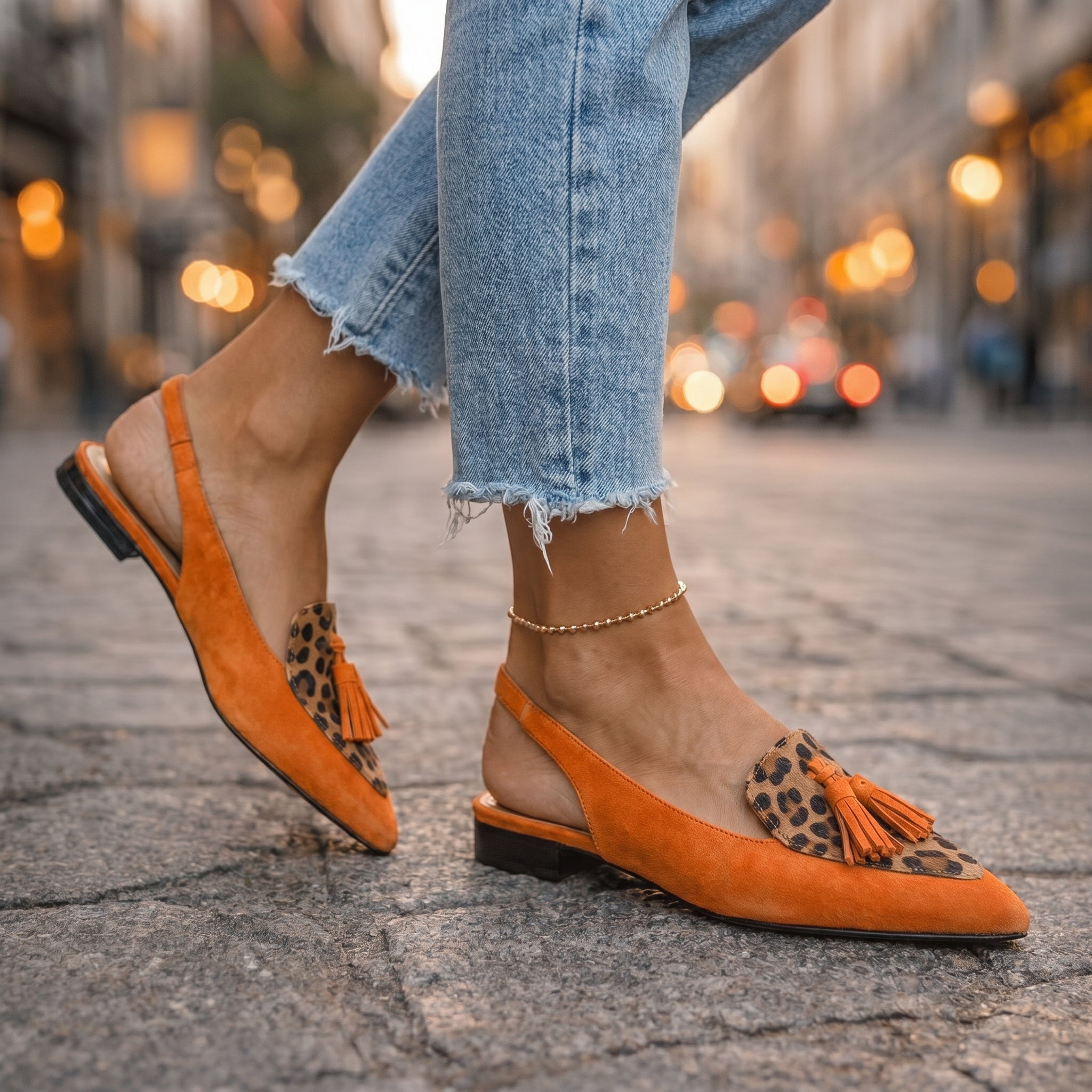 Lorena - Chic Tassel Strap Sandals for Effortless Style
