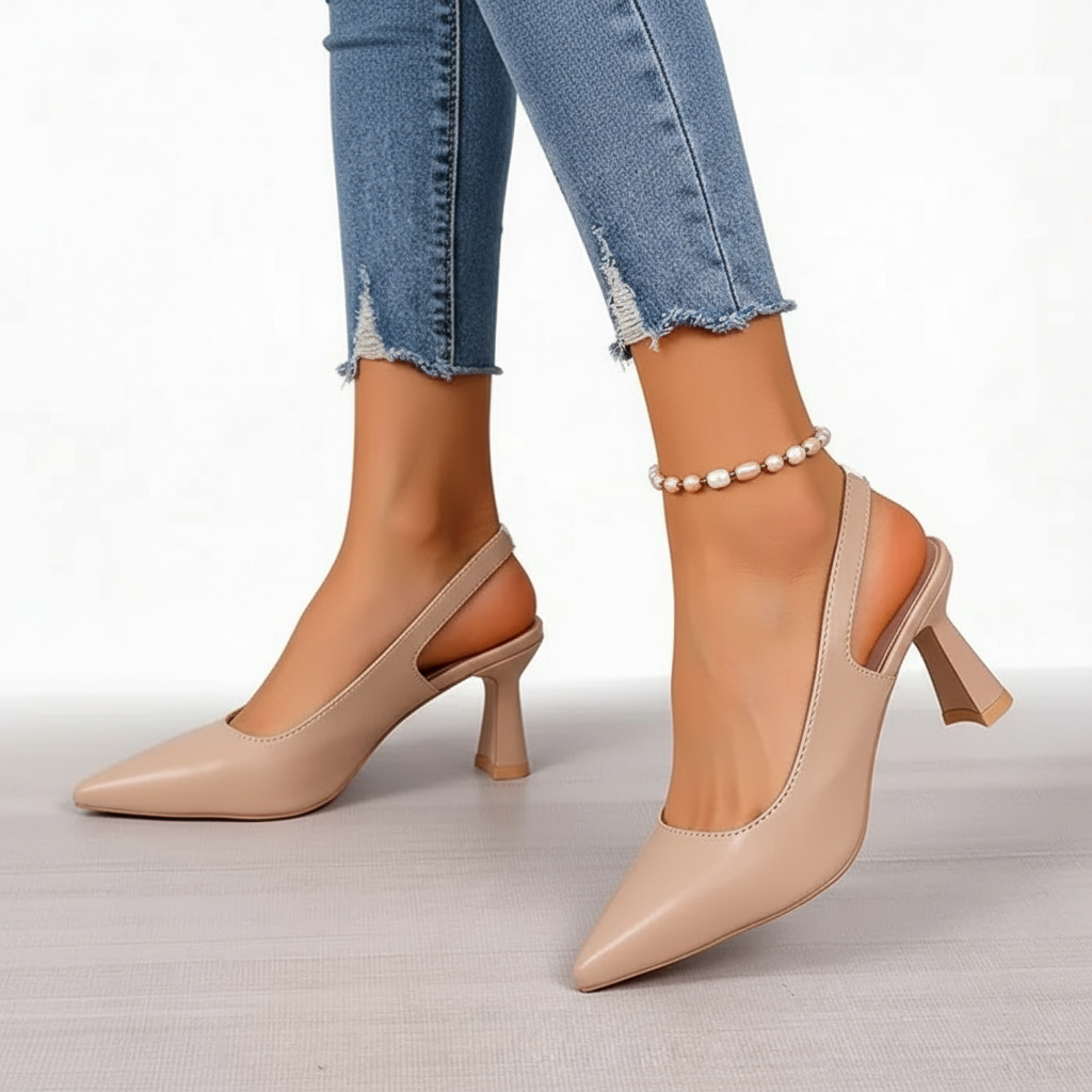 Isabella™ | Chic Leather Heels for Every Occasion