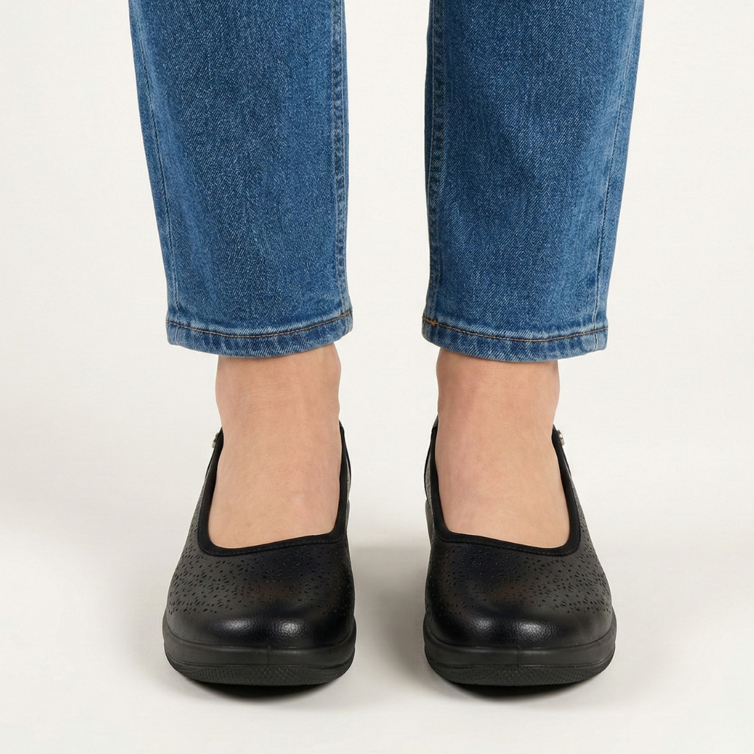 Ivonne™ | Luxurious Leather Ballerina for Effortless Elegance