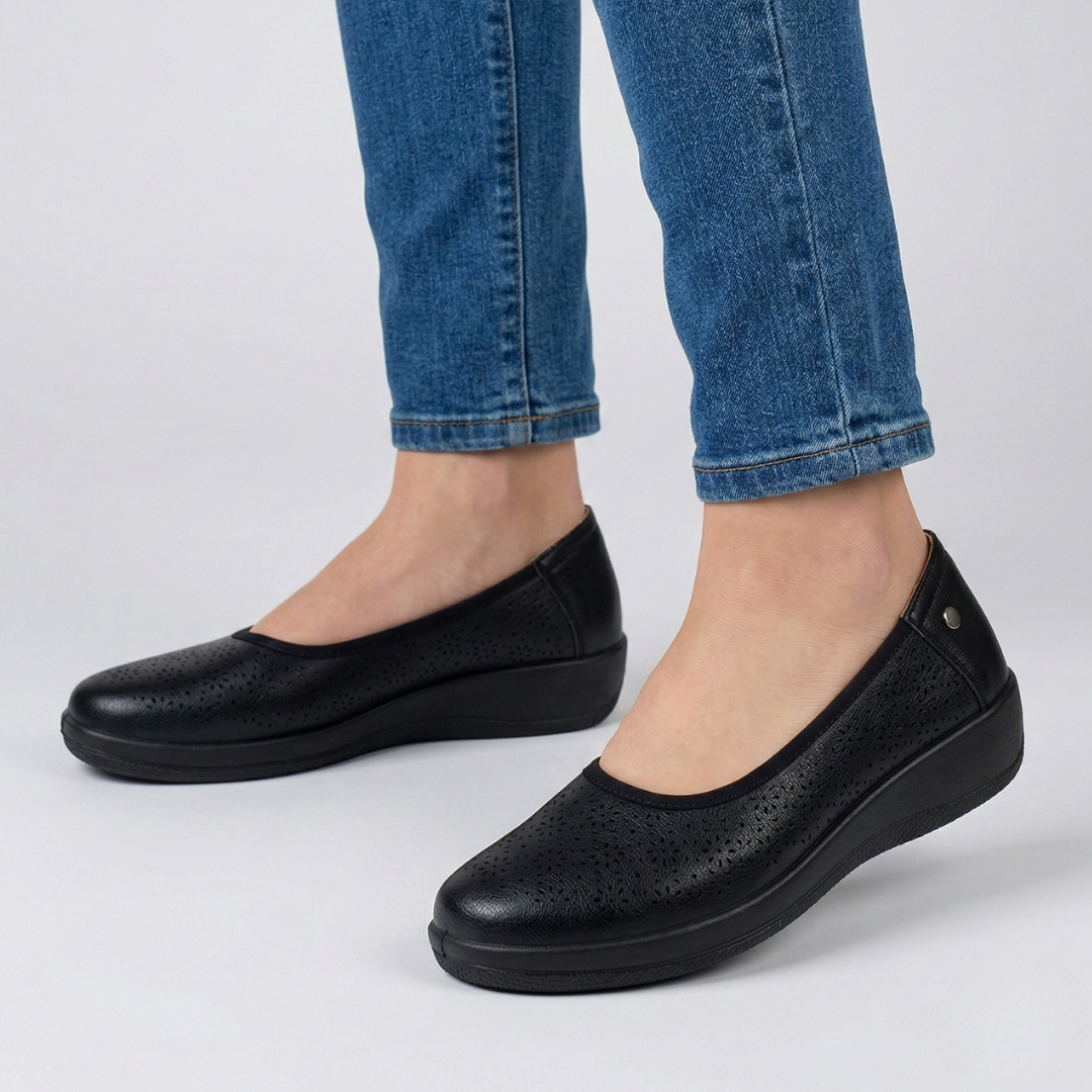Ivonne™ | Luxurious Leather Ballerina for Effortless Elegance
