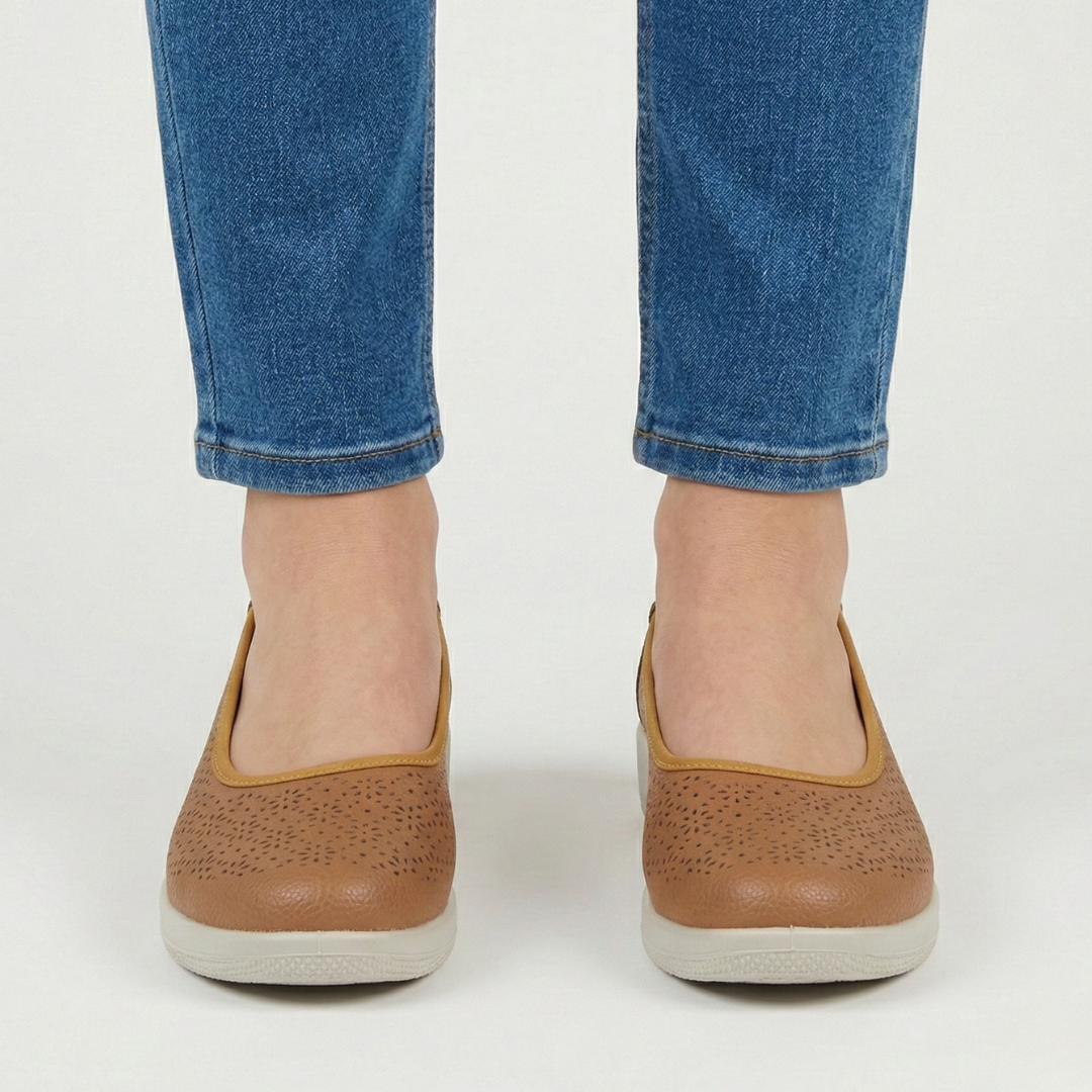 Ivonne™ | Luxurious Leather Ballerina for Effortless Elegance