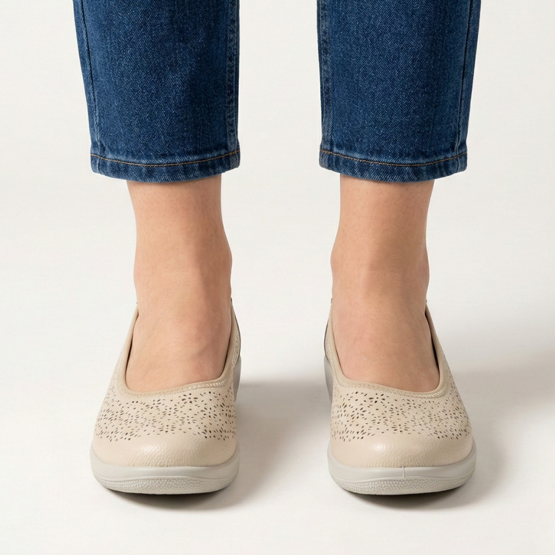 Ivonne™ | Luxurious Leather Ballerina for Effortless Elegance