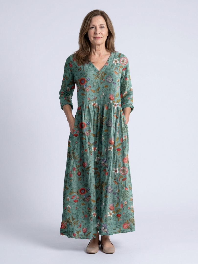 Marina™ | Graceful Floral Maxi Dress for Effortless Elegance