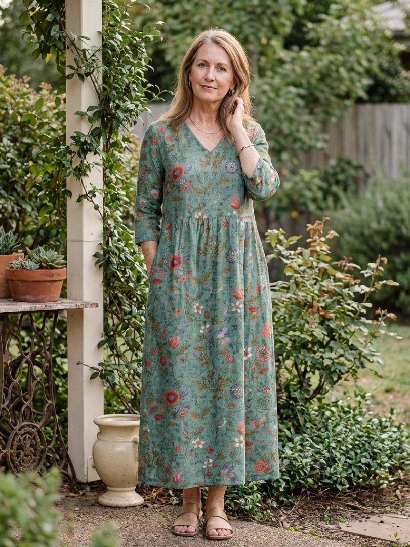 Marina™ | Graceful Floral Maxi Dress for Effortless Elegance