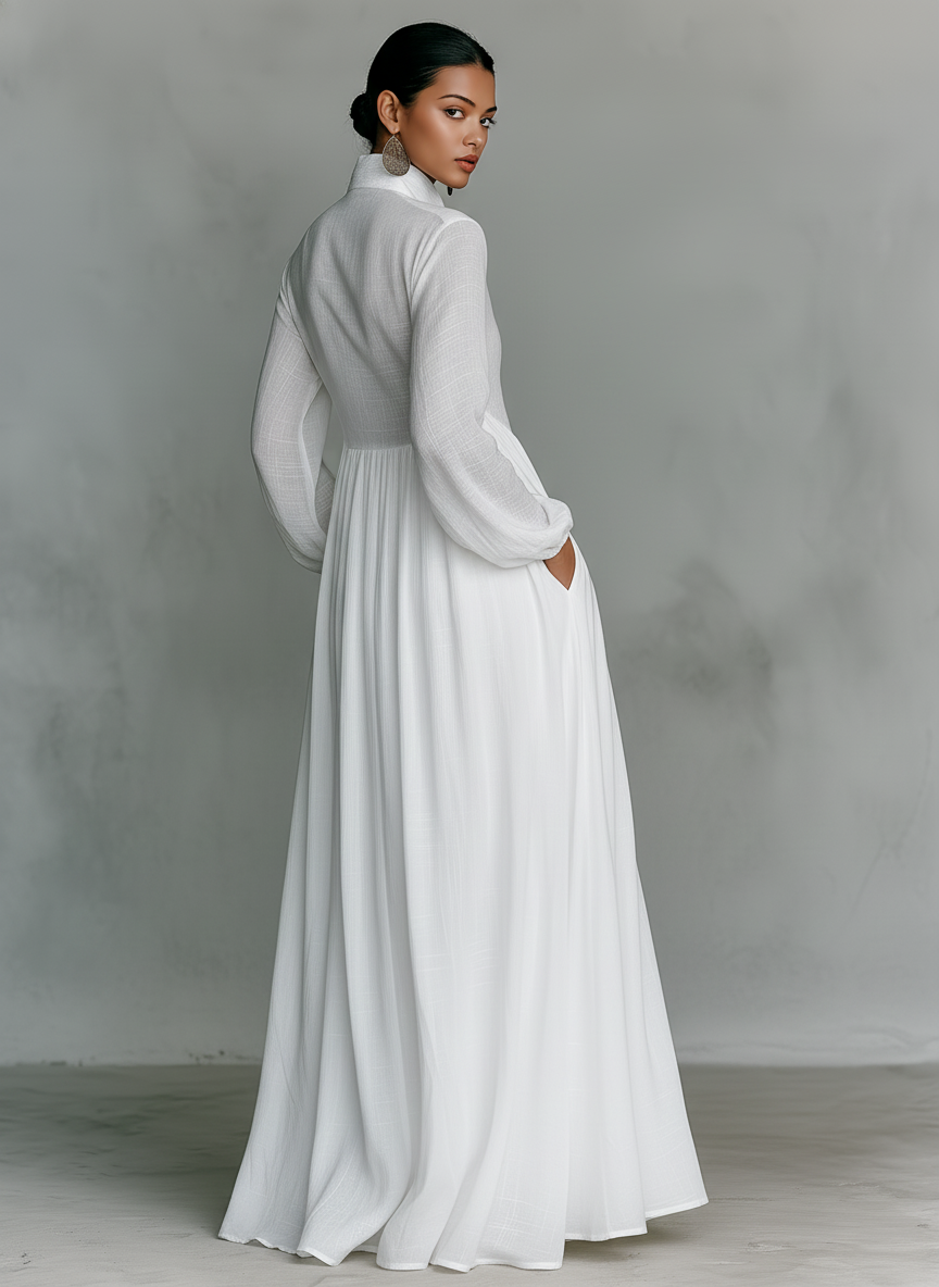 Isabella™ | Chic Linen Maxi Dress for Effortless Elegance