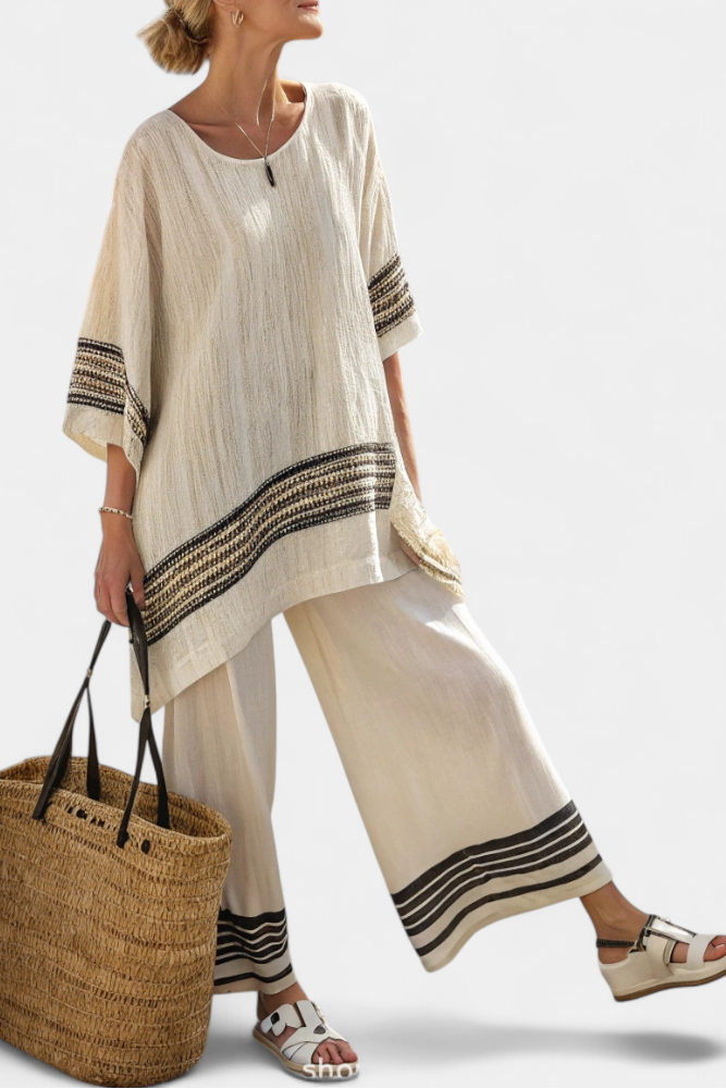 Mariella™ | Chic Linen Ensemble for Effortless Elegance