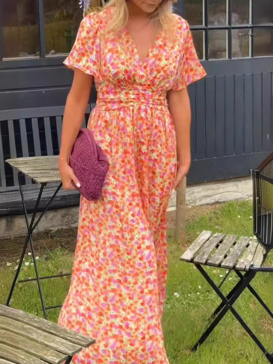 Elina™ | Graceful Floral Maxi Dress