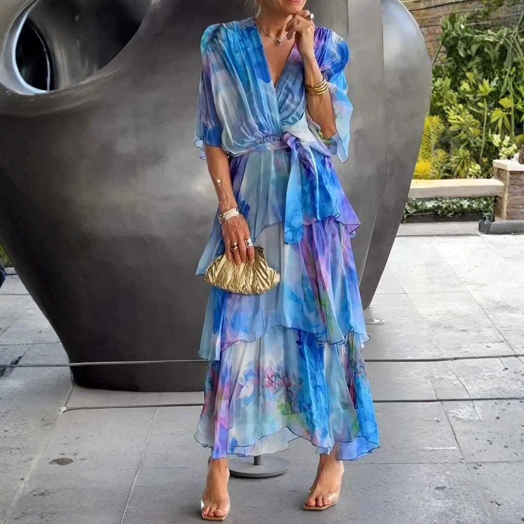 Lucia™ | Graceful Chiffon Dress