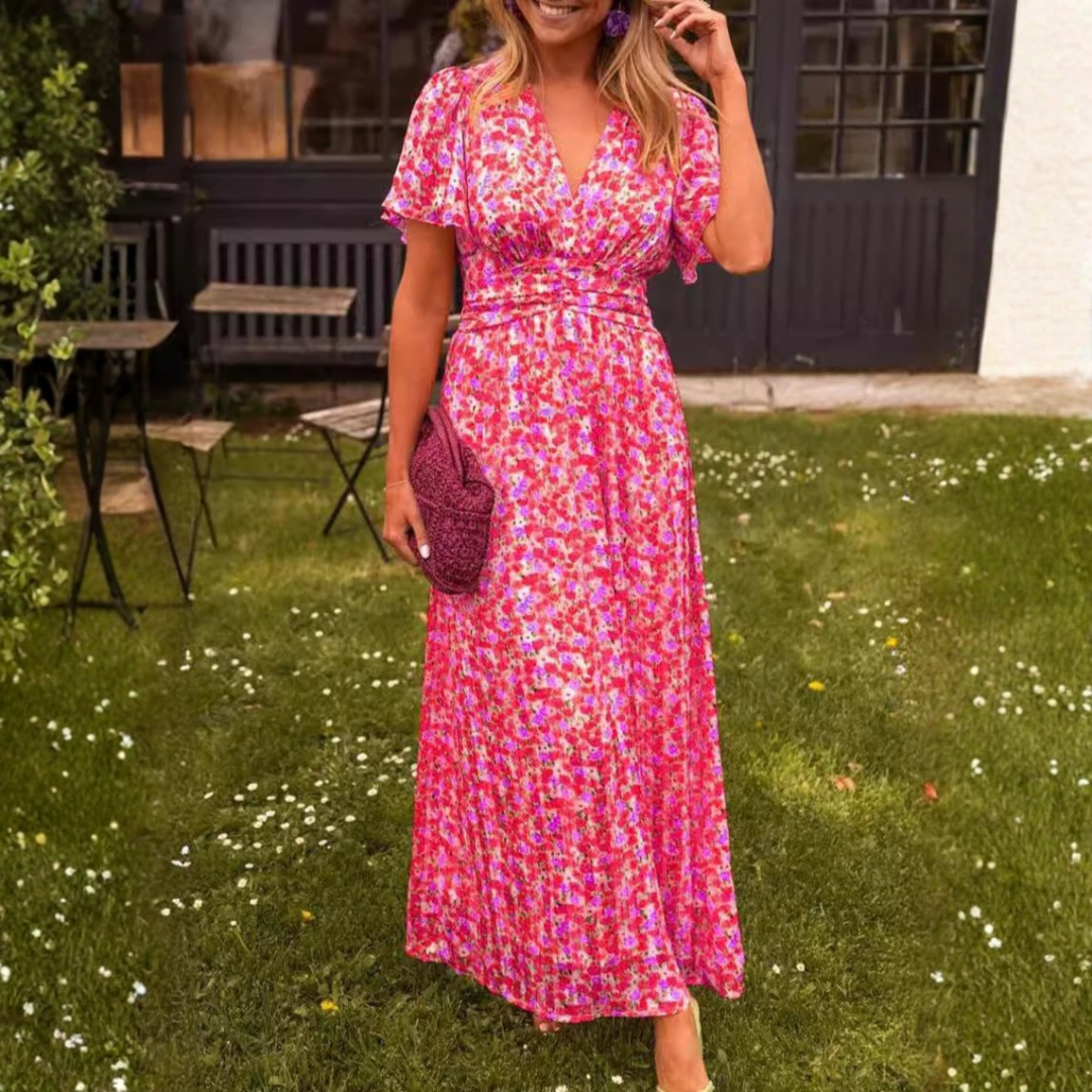Elina™ | Graceful Floral Maxi Dress