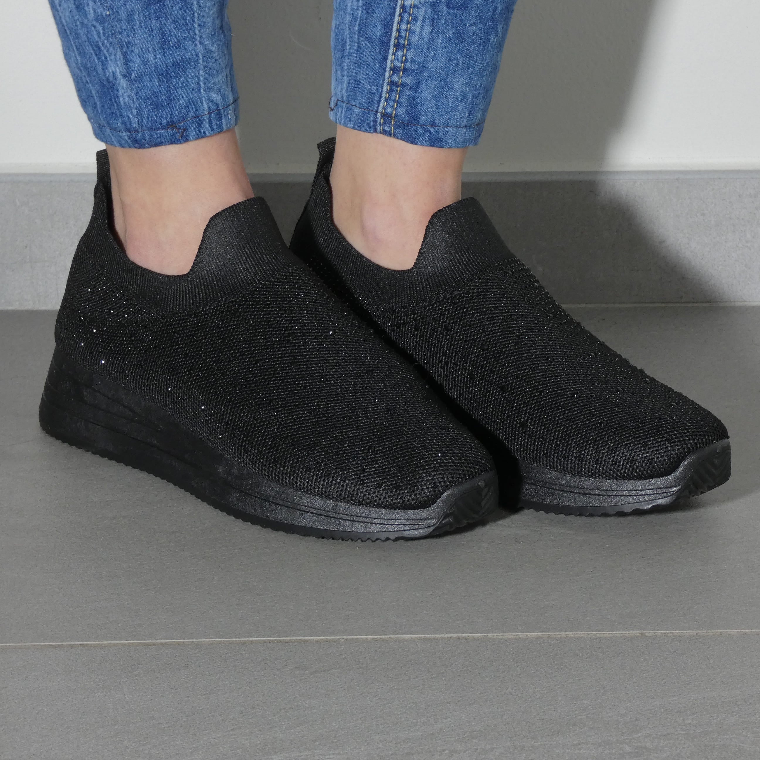 Isabella™ | Glamorous Rhinestone-Studded Sneakers