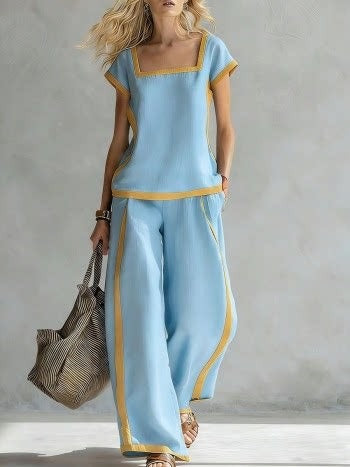 Serena™ | Luxurious Linen Ensemble for Effortless Elegance