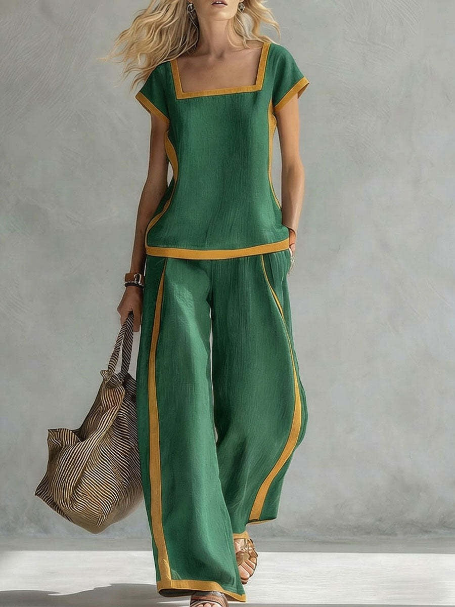 Serena™ | Luxurious Linen Ensemble for Effortless Elegance