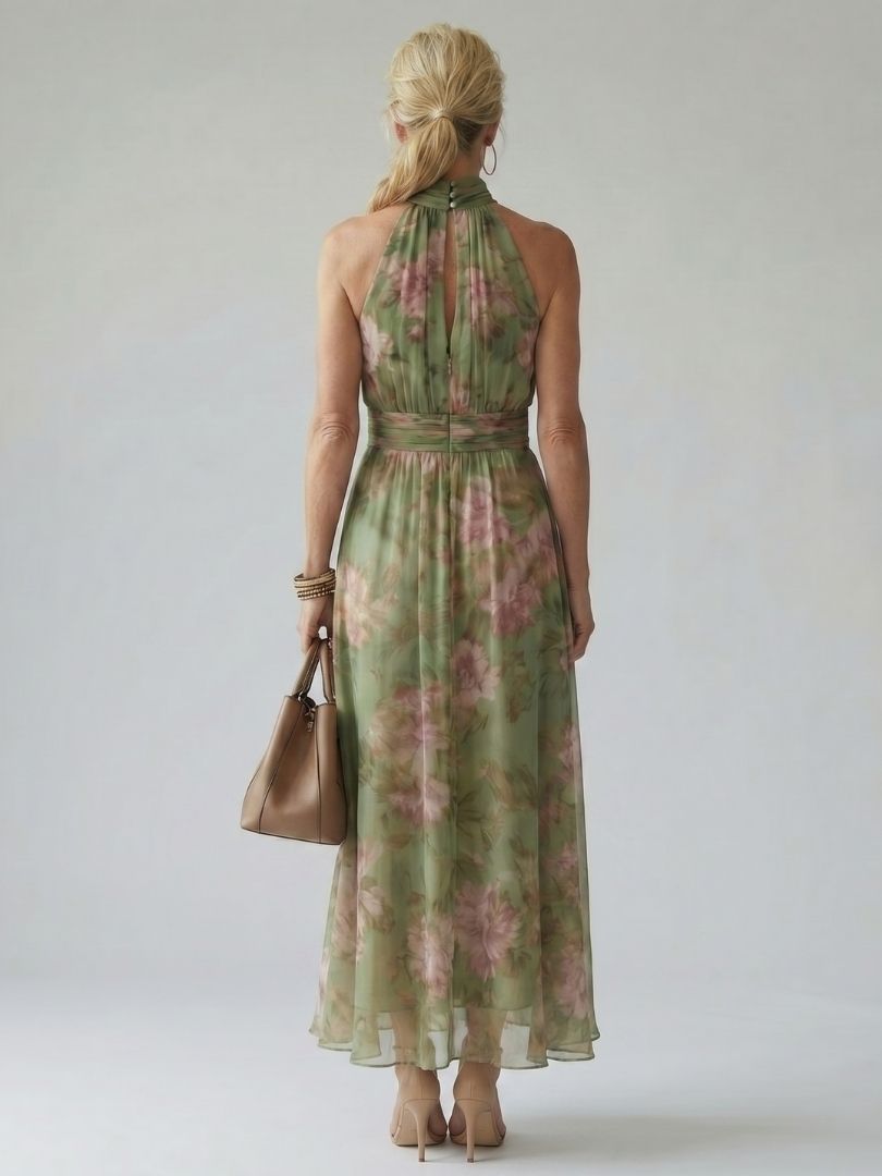 Naomi™ | Graceful Halter Maxi Dress for Effortless Elegance