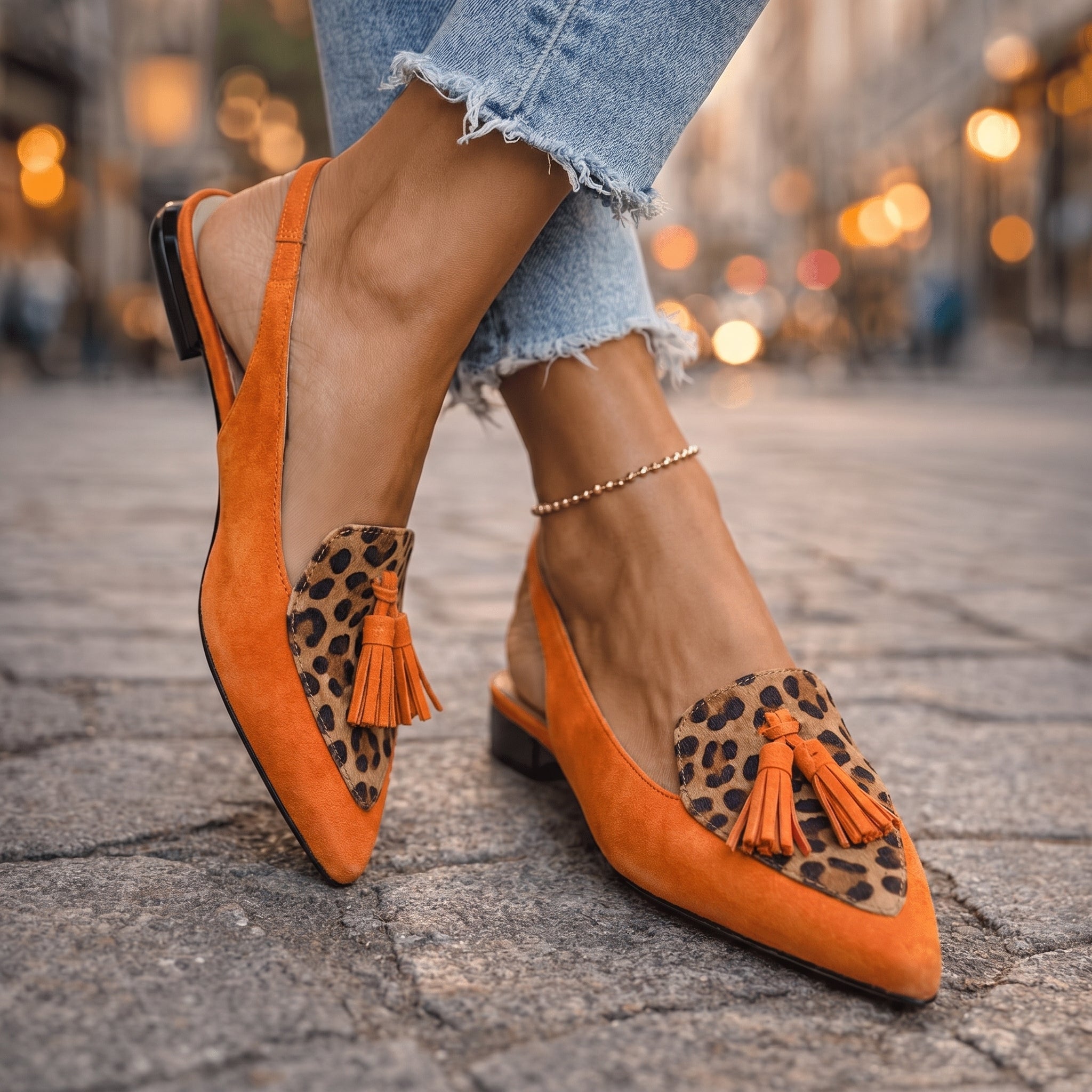 Lorena - Chic Tassel Strap Sandals for Effortless Style