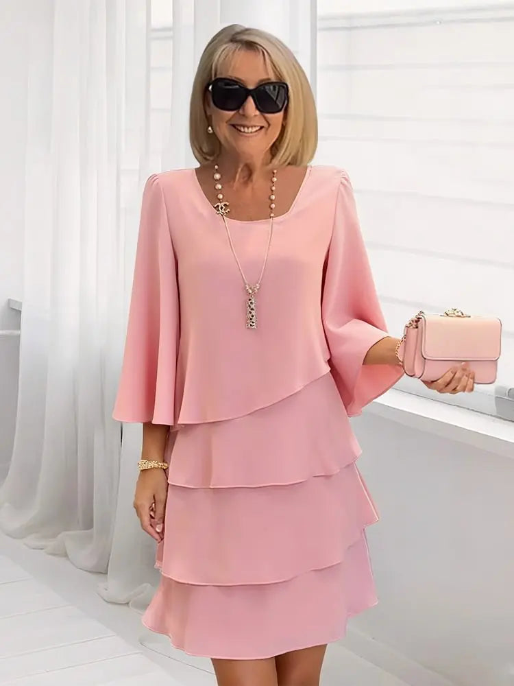Élise™ | Flowing Ruffle Dress for Grace