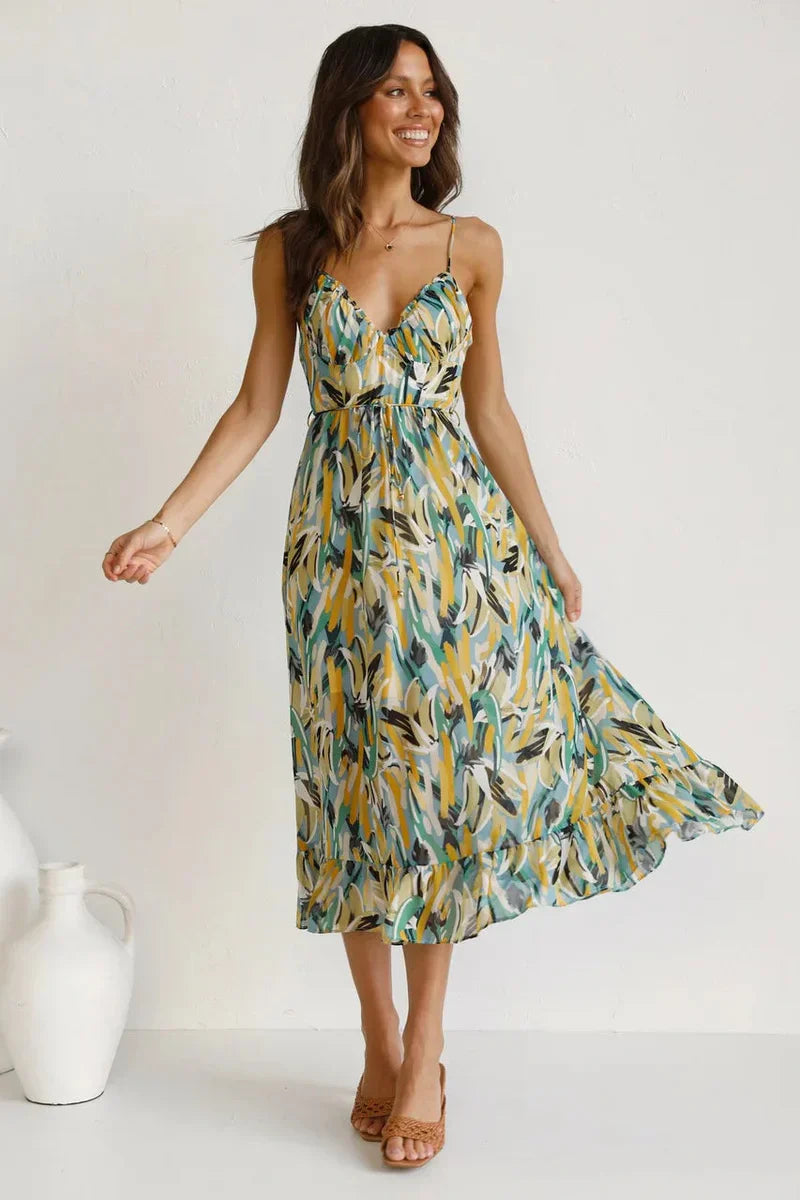 Gabrielle™ | Chic Printed Summer Dress for Effortless Elegance