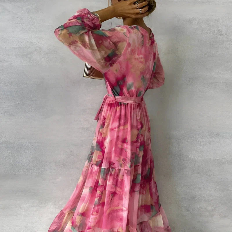 Lucia™ | Flowing Floral Summer Dress for Effortless Elegance