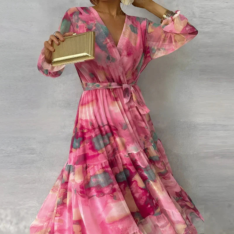 Lucia™ | Flowing Floral Summer Dress for Effortless Elegance
