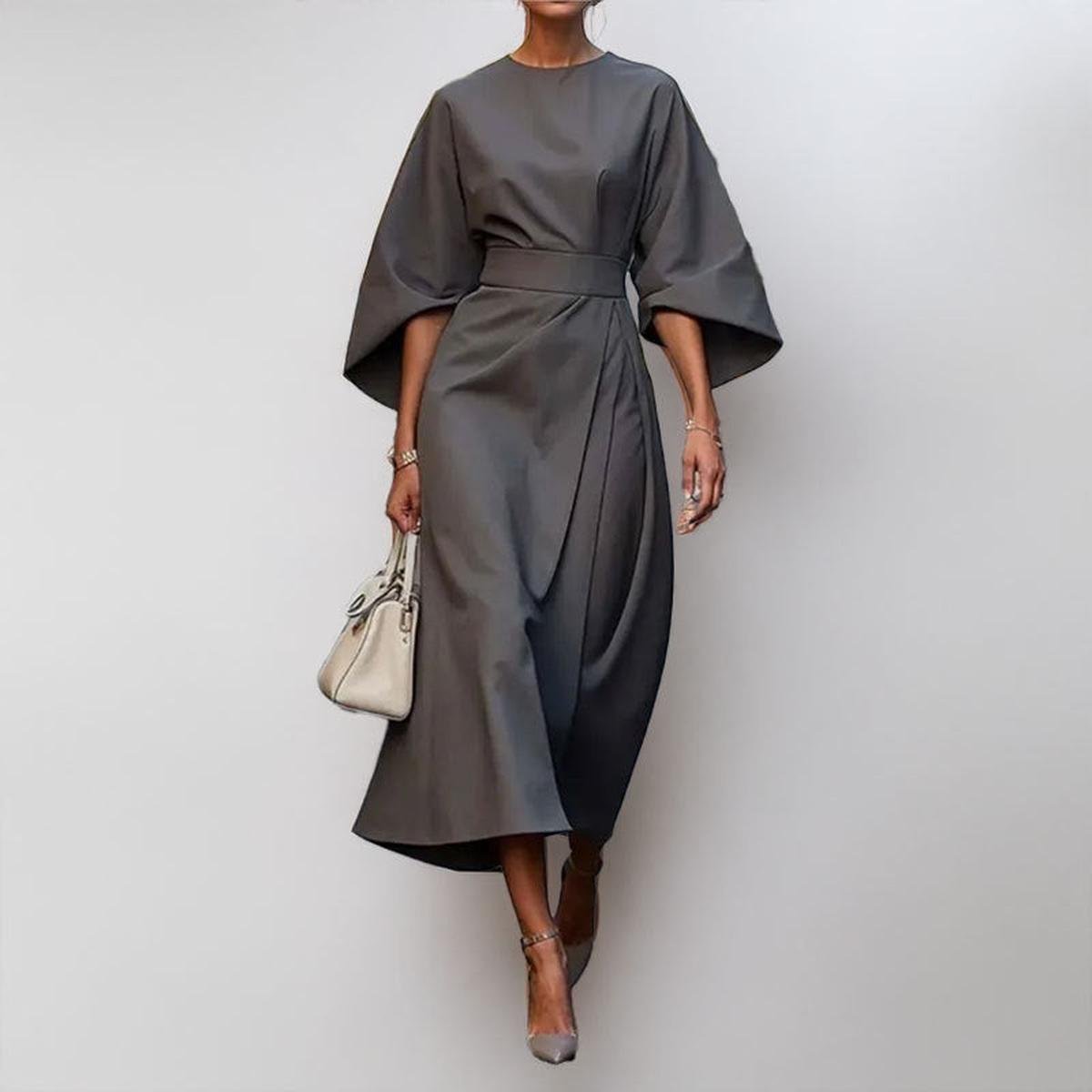 Katarina™ | Graceful Maxi Dress with Kimono Sleeves