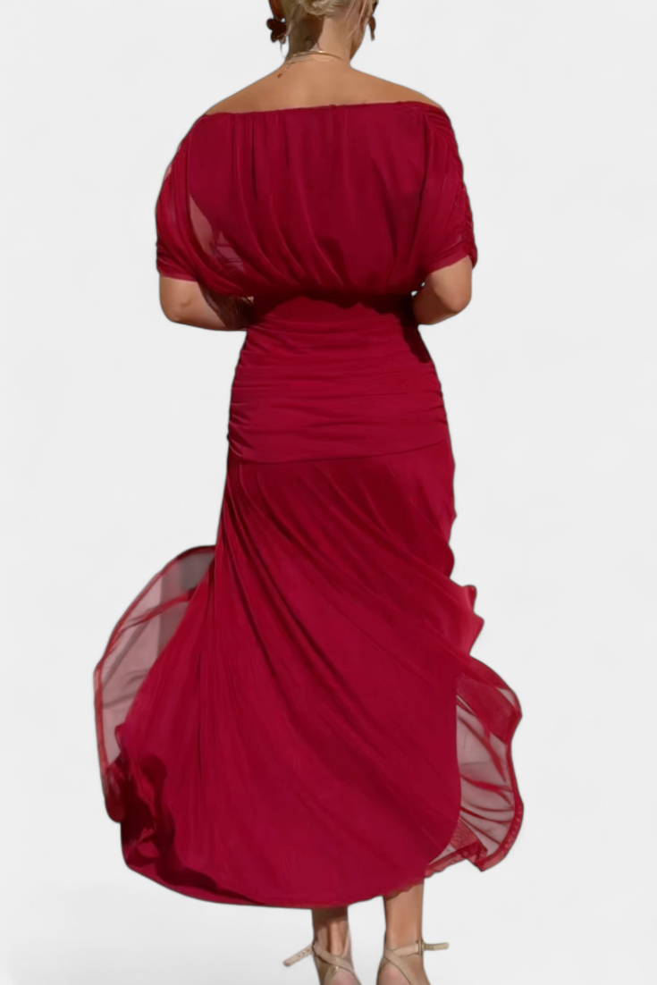Alondra | Long Floral Dress with V-Neck