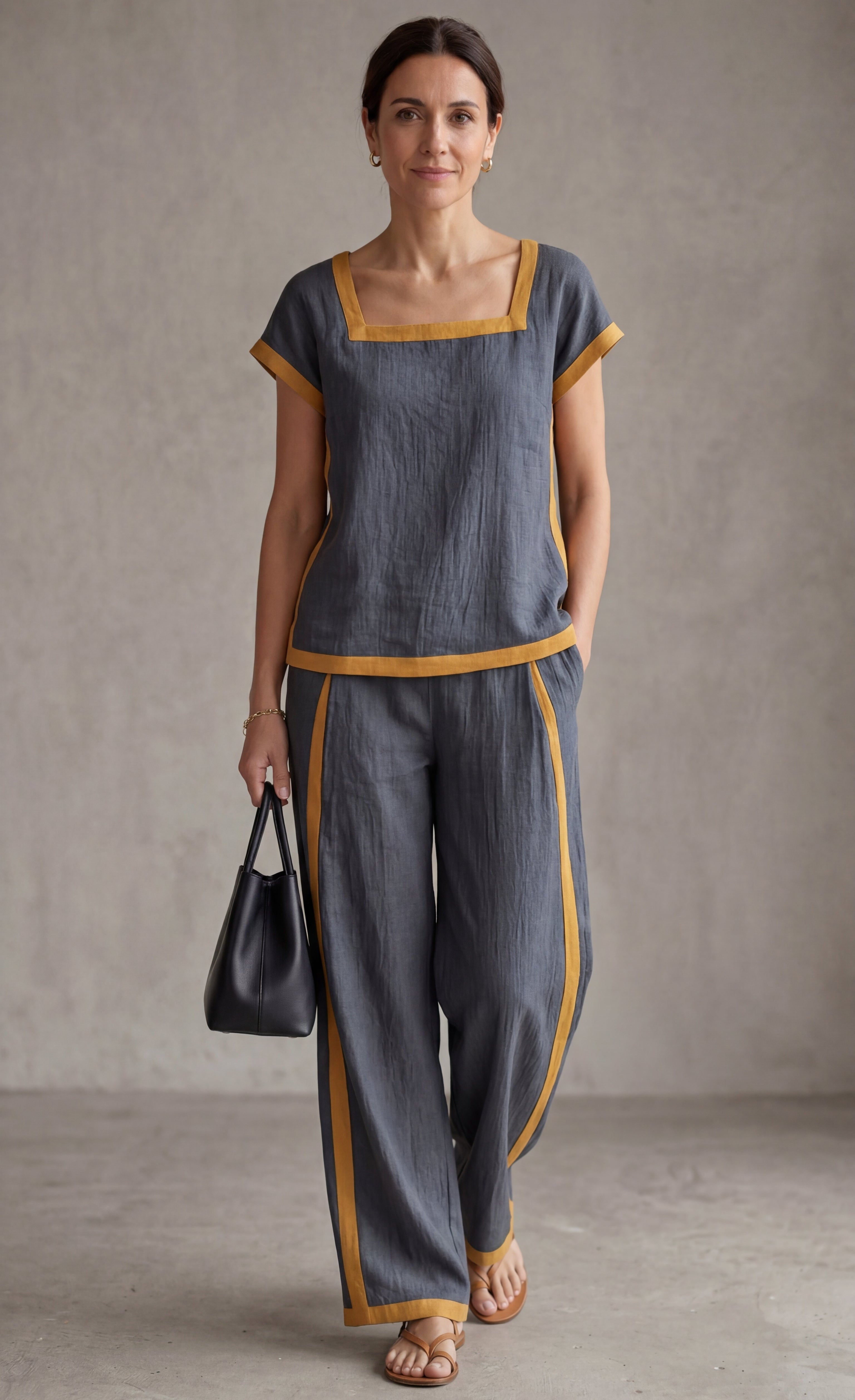 Serena™ | Luxurious Linen Ensemble for Effortless Elegance