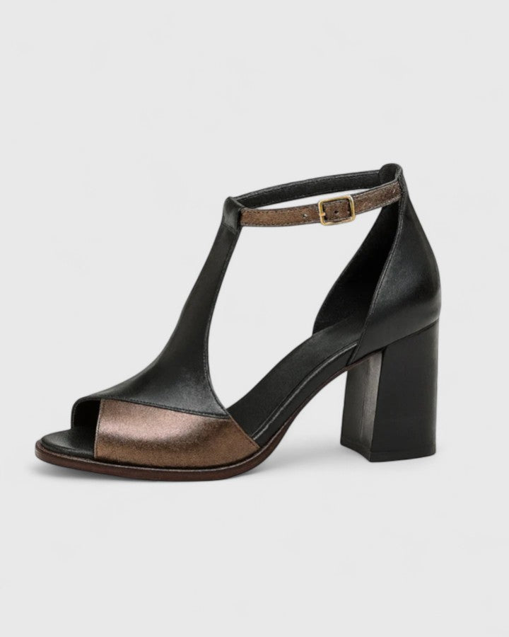 Elena™ | Chic Leather Heels for Sophistication