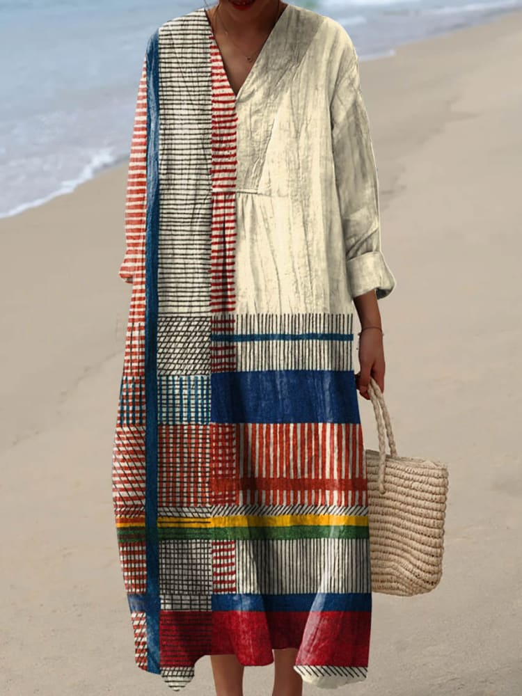 Isabella™ | Chic Geometric Print Dress