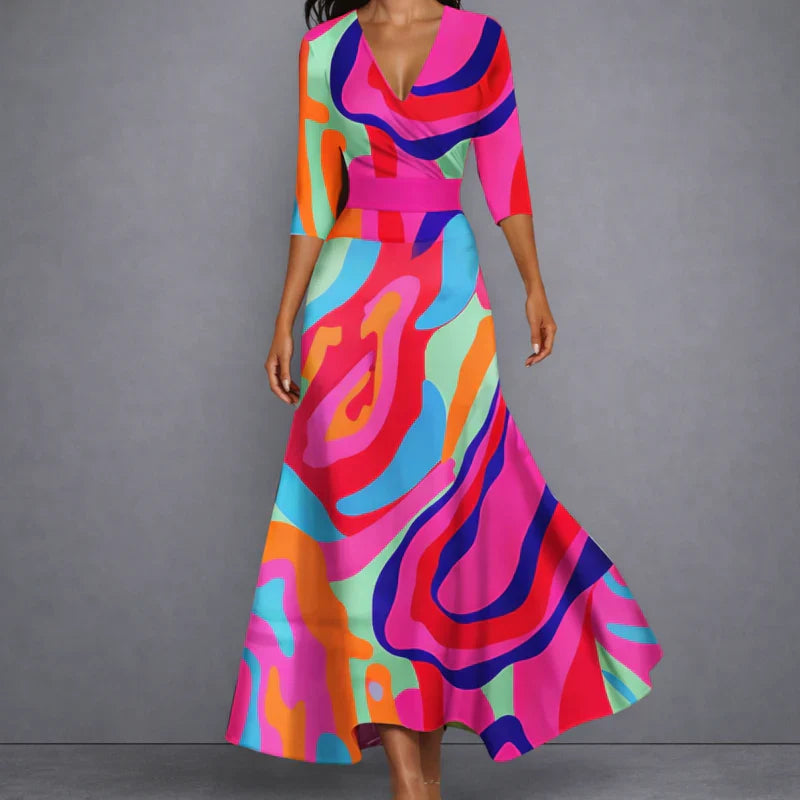 Lila™ | Chic Floral Maxi Dress for Timeless Elegance
