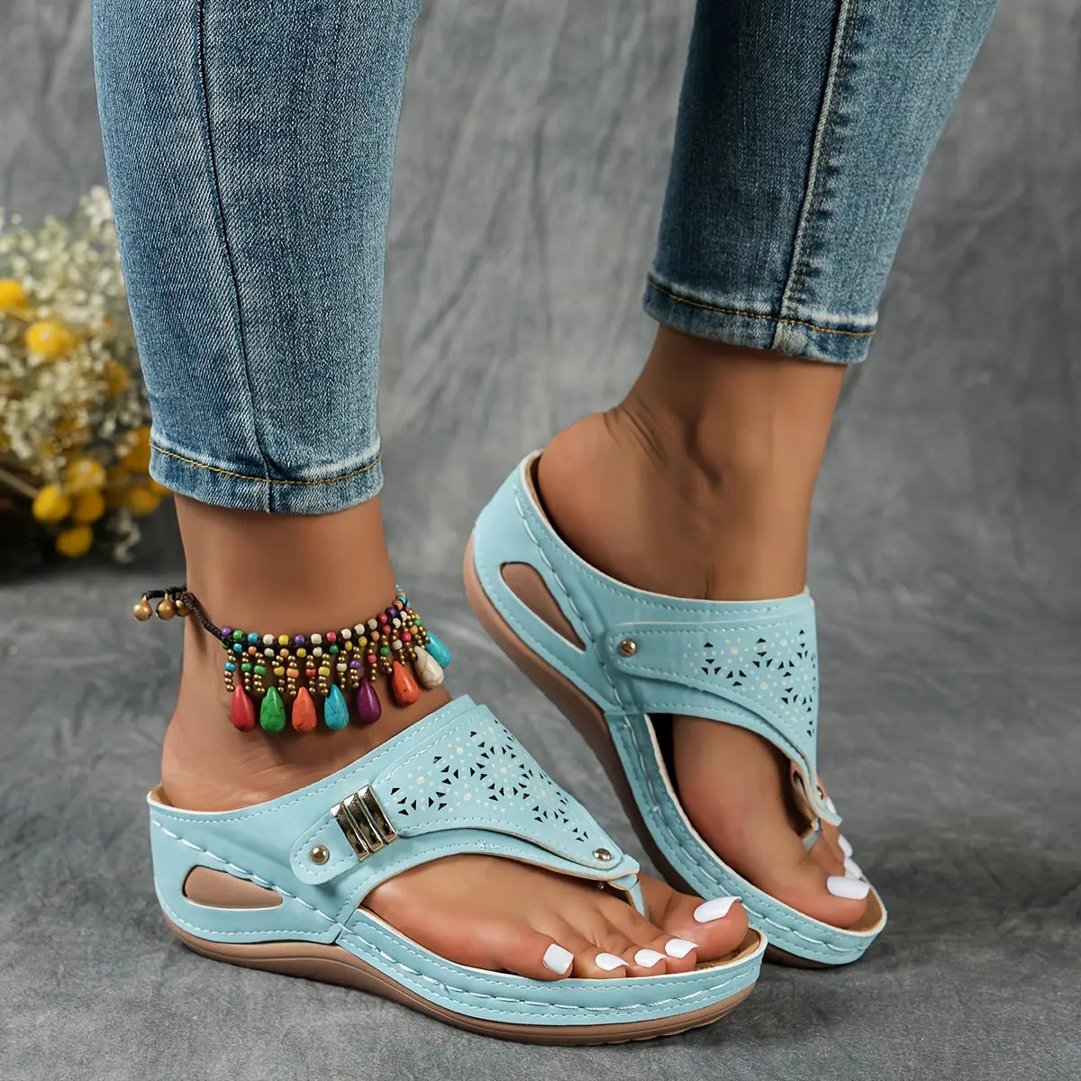Elena™ | Stylish Wedge Sandals for Effortless Chic