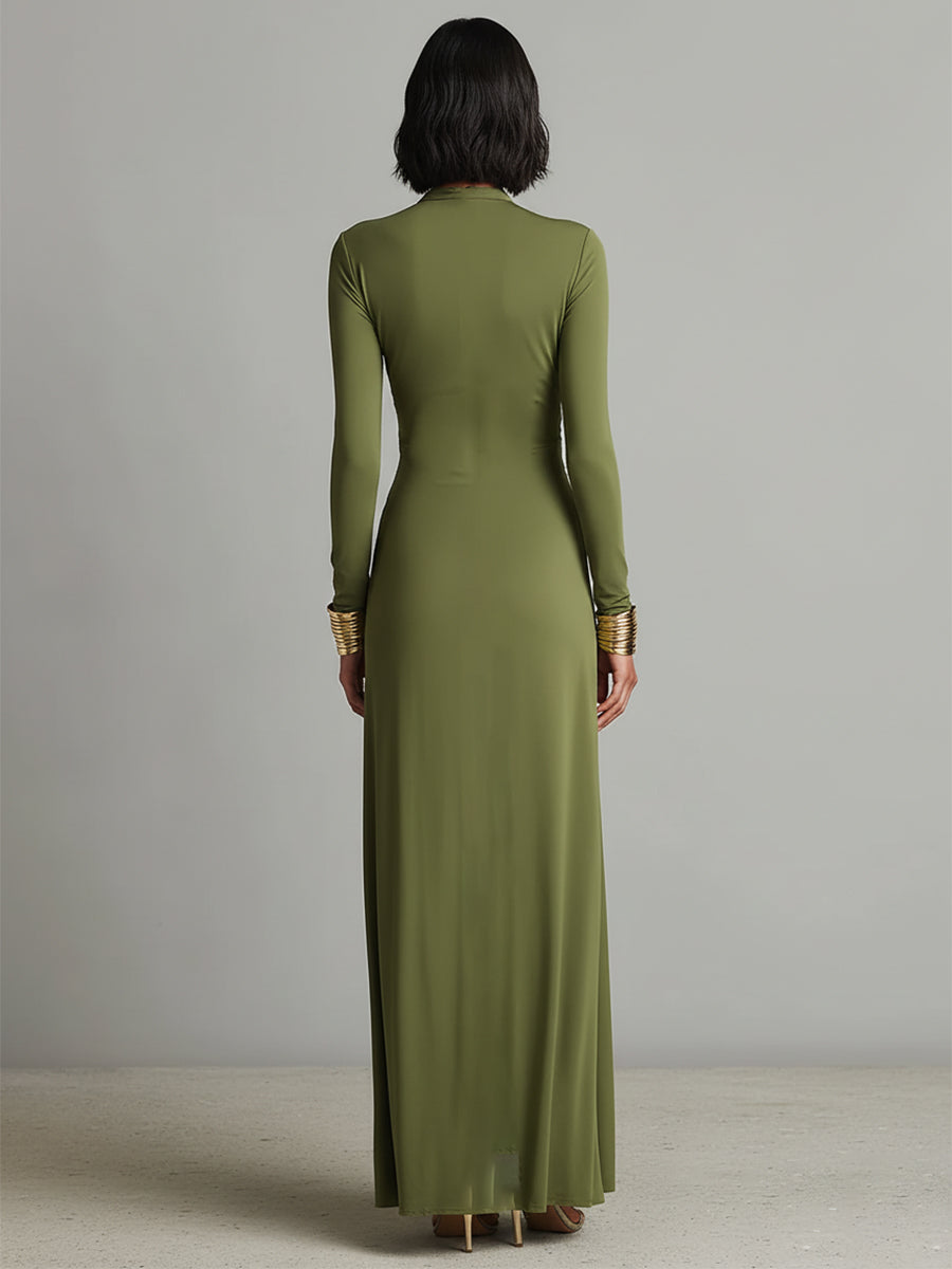 Olivia™ | Luxurious Silk Maxi Dress
