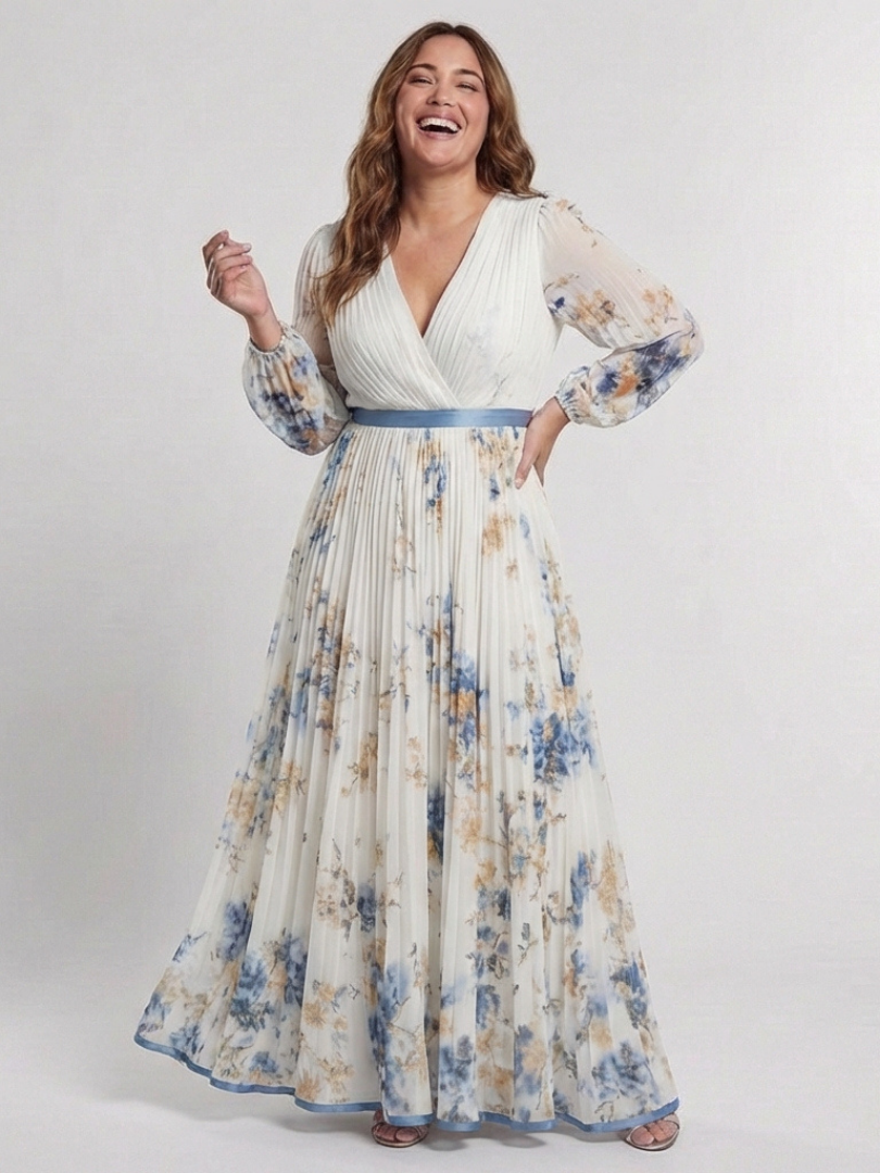 Lavinia™ | Floral Maxi Dress in Luxe Fabric