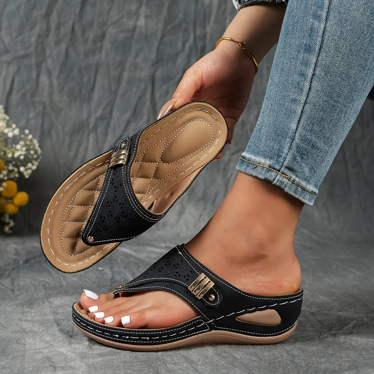Elena™ | Stylish Wedge Sandals for Effortless Chic