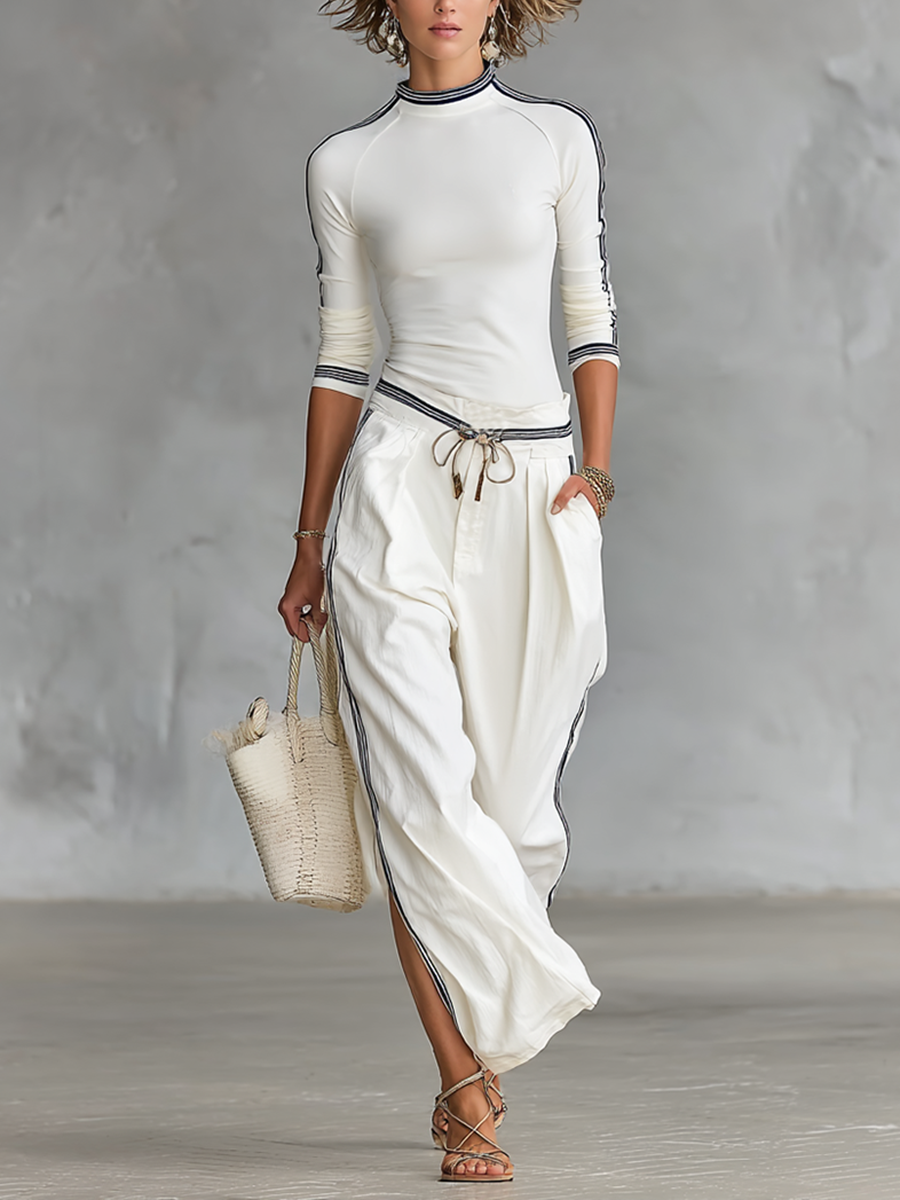 Lila™ | Chic Wide-Leg Joggers with Comfort