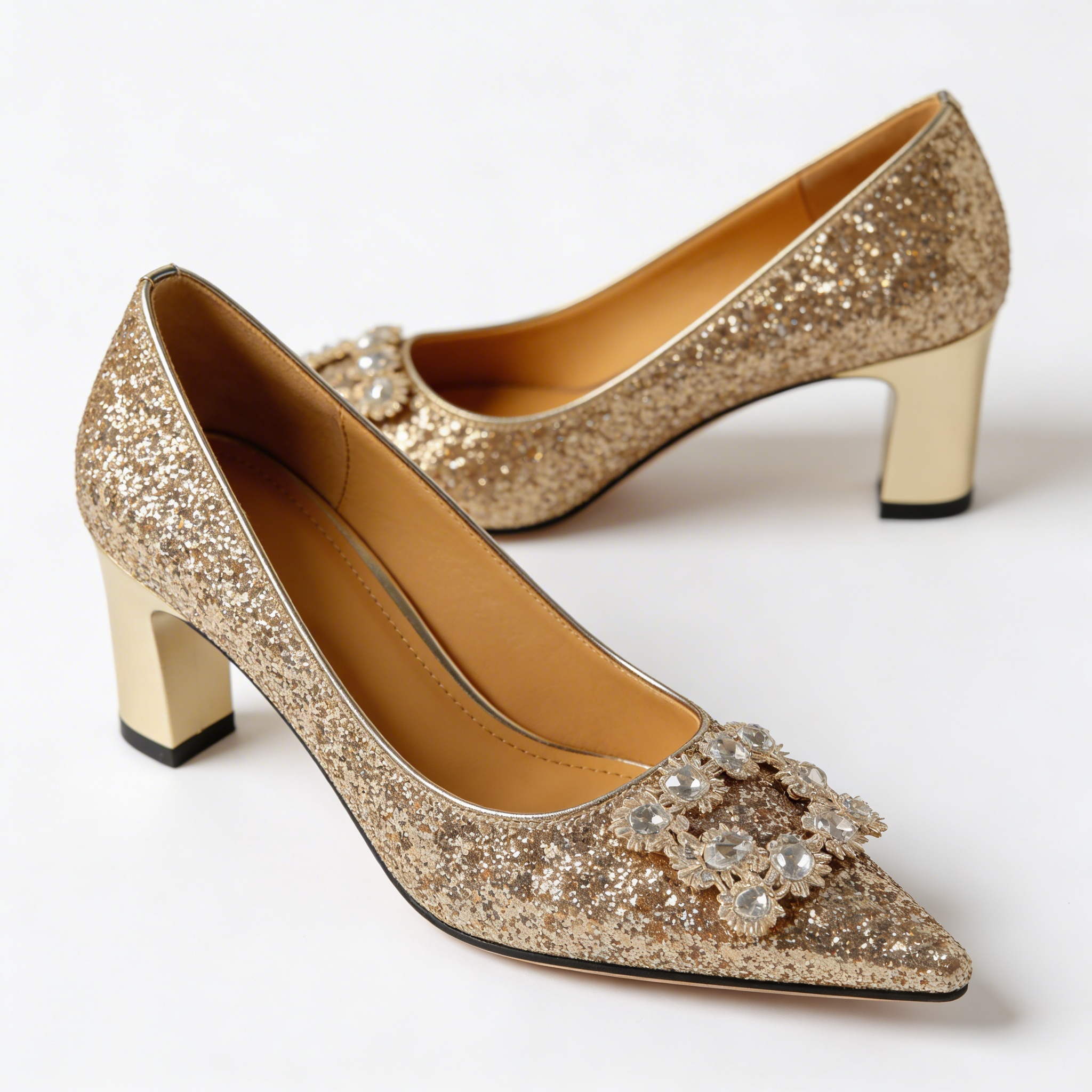 Magdalena™ | Chic Orthopaedic Glitter Heels for Elegance