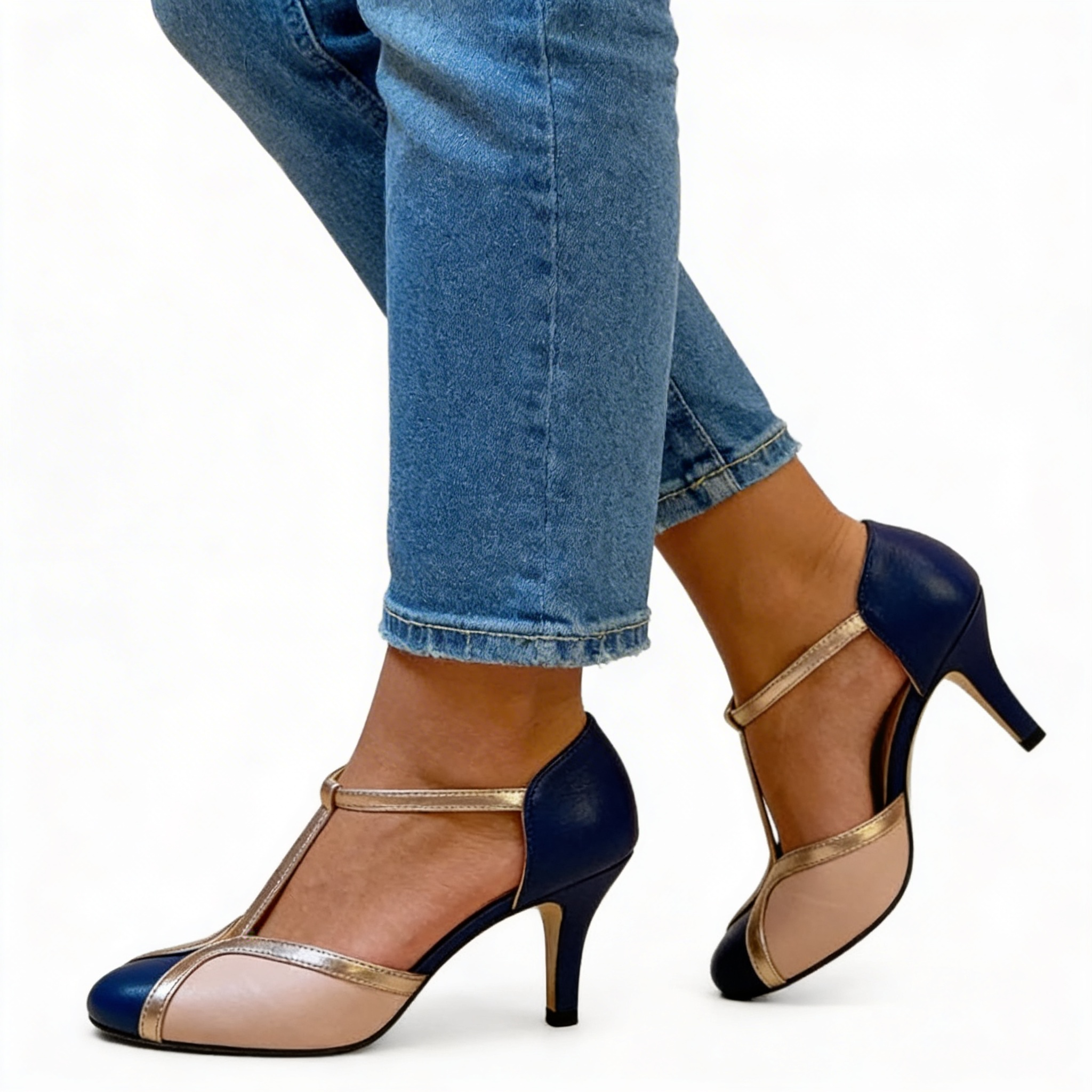 Gianna™ | Chic Leather Heels for All-Day Elegance