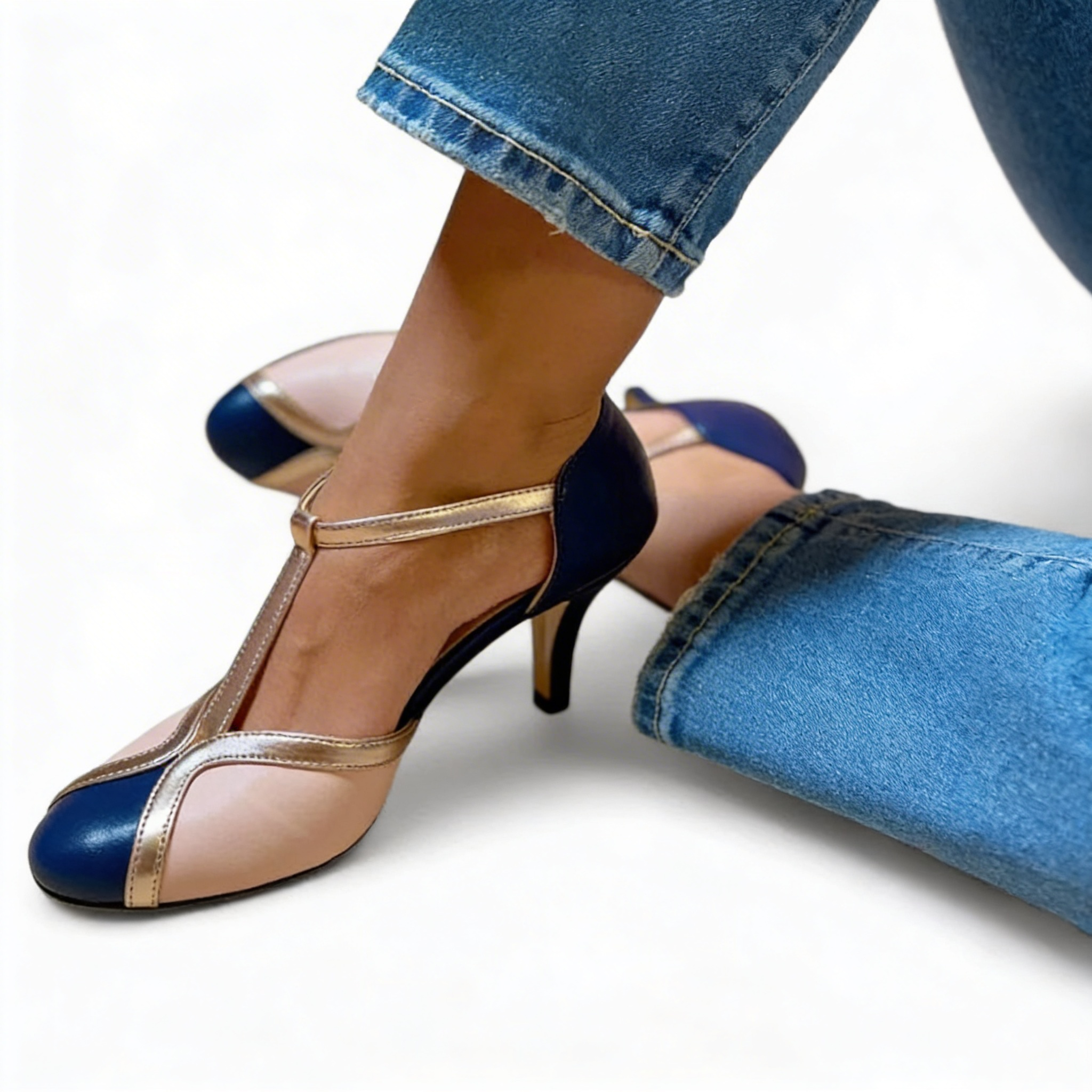 Gianna™ | Chic Leather Heels for All-Day Elegance