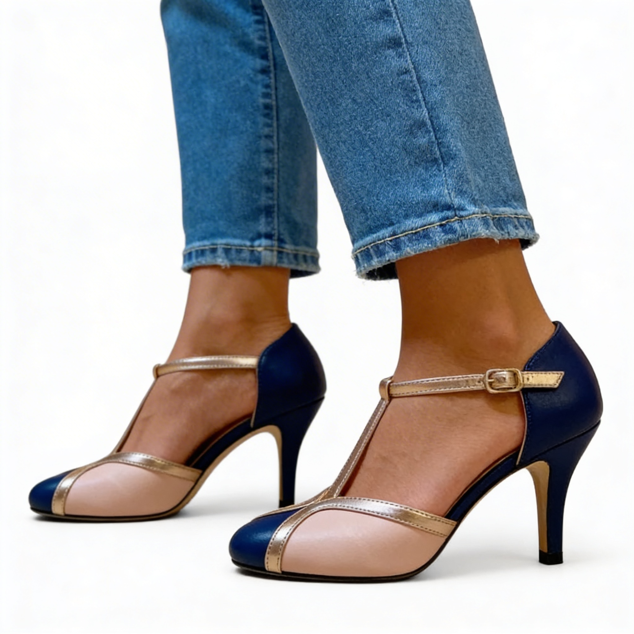 Gianna™ | Chic Leather Heels for All-Day Elegance