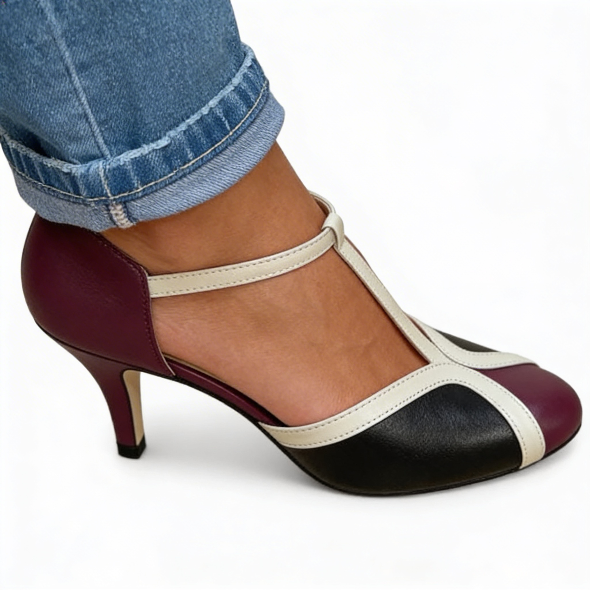 Gianna™ | Chic Leather Heels for All-Day Elegance