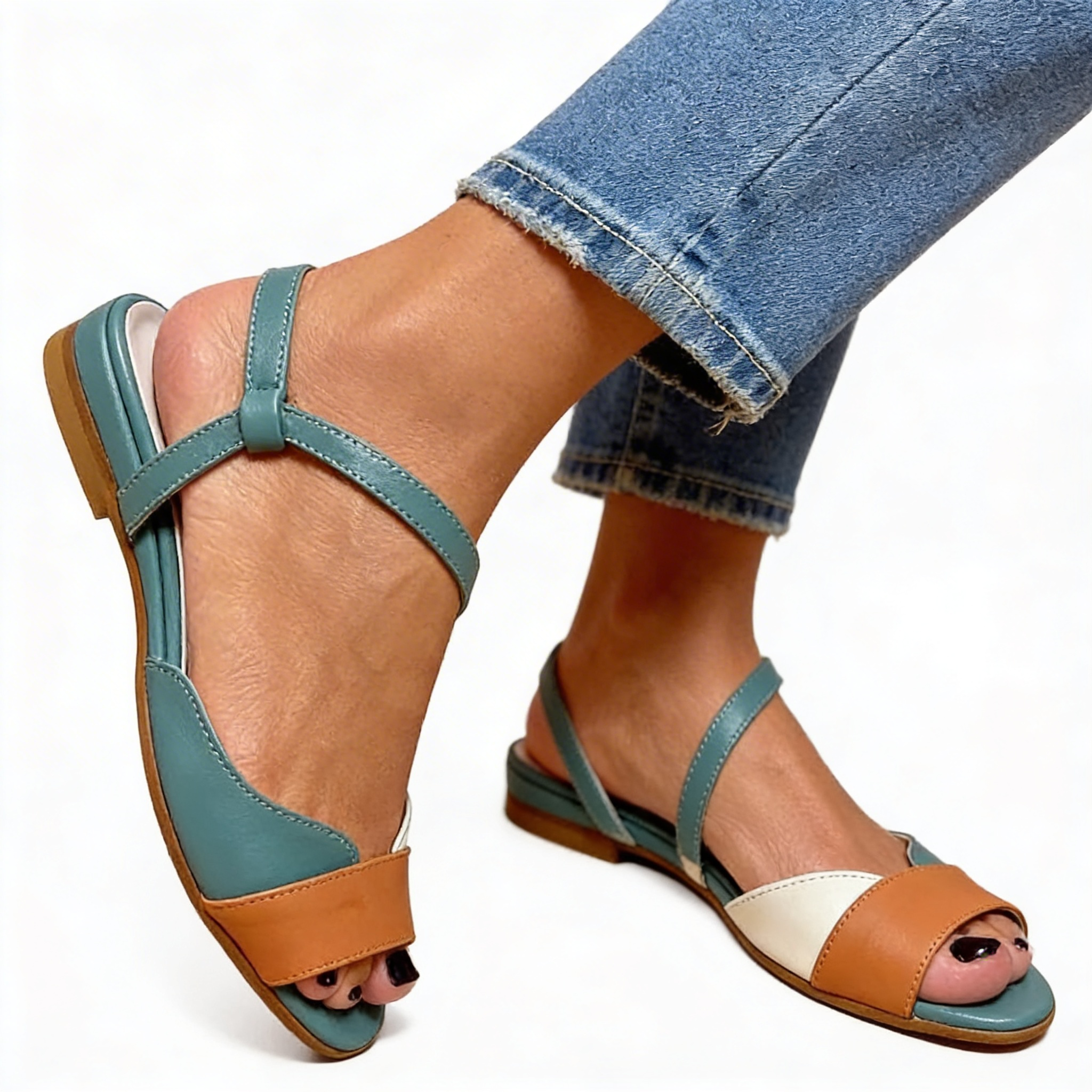 Chantal™ | Stylish Leather Sandals for Confidence