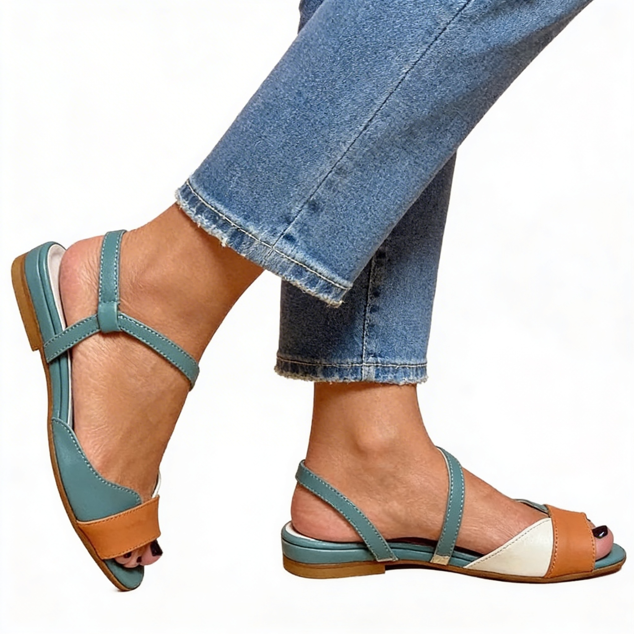 Chantal™ | Stylish Leather Sandals for Confidence
