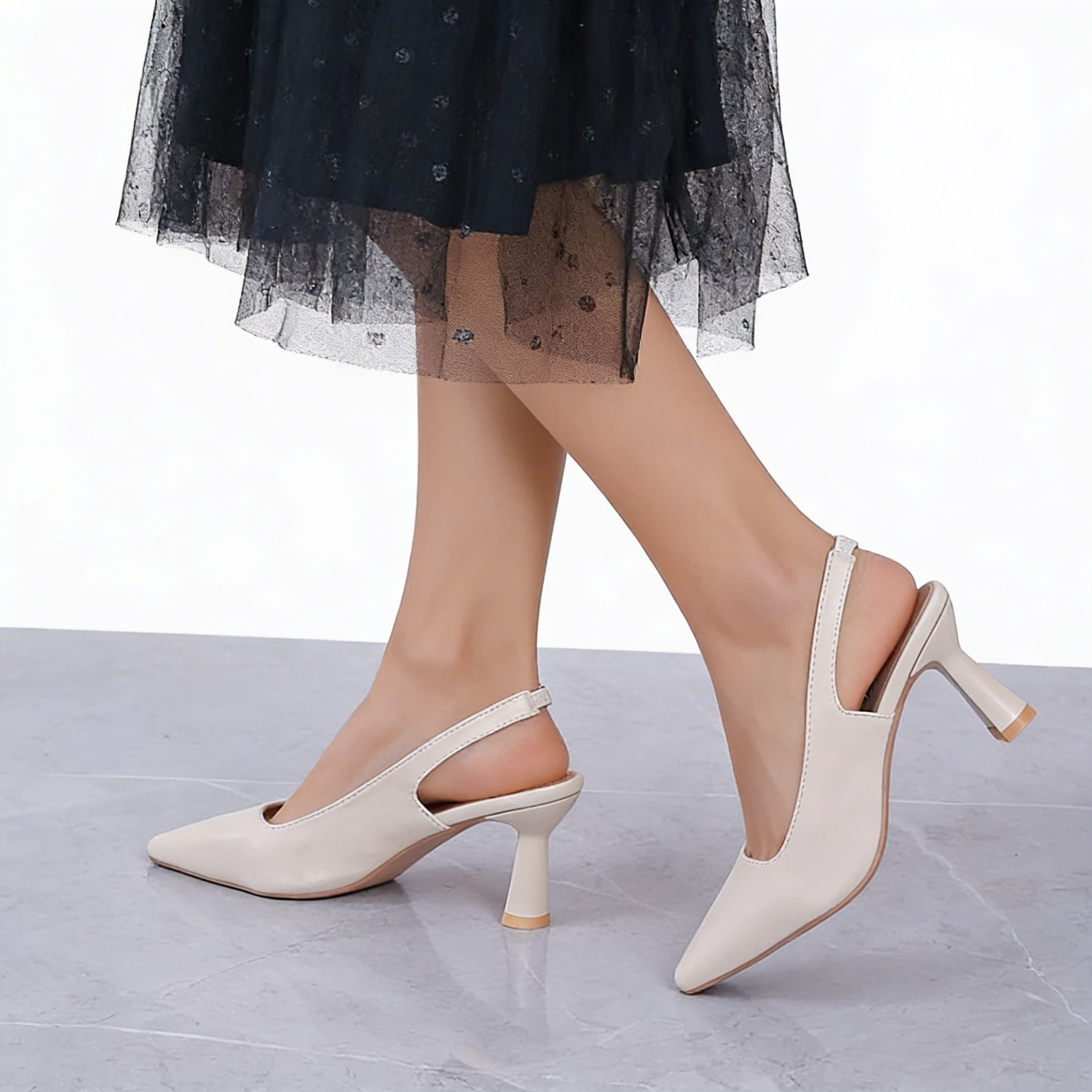 Isabella™ | Chic Leather Heels for Every Occasion