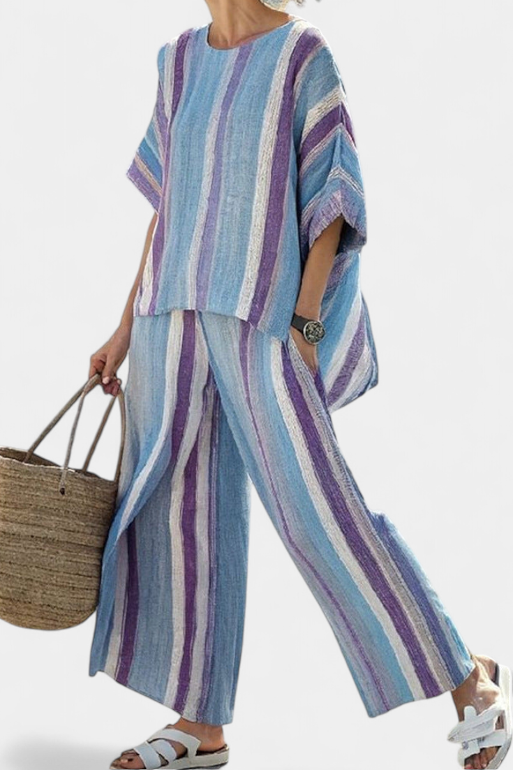Ginevra™ | Chic Pastel Linen Ensemble